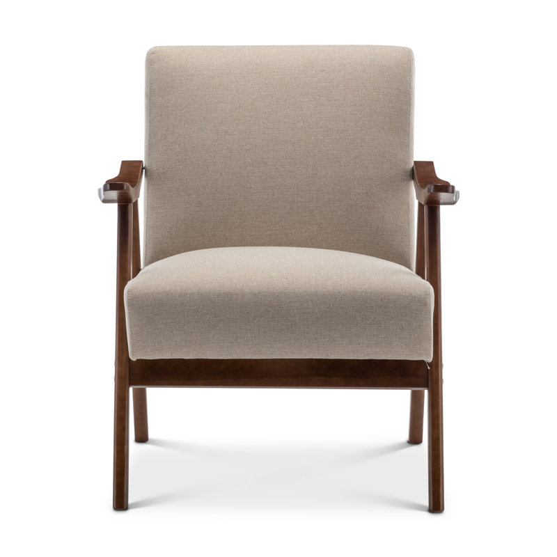 Gabar 75Cm Wide Armchair, Beige Linen