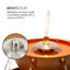 Hadrian Indoor Outdoor Stainless Steel Floor Fountain with Lights
