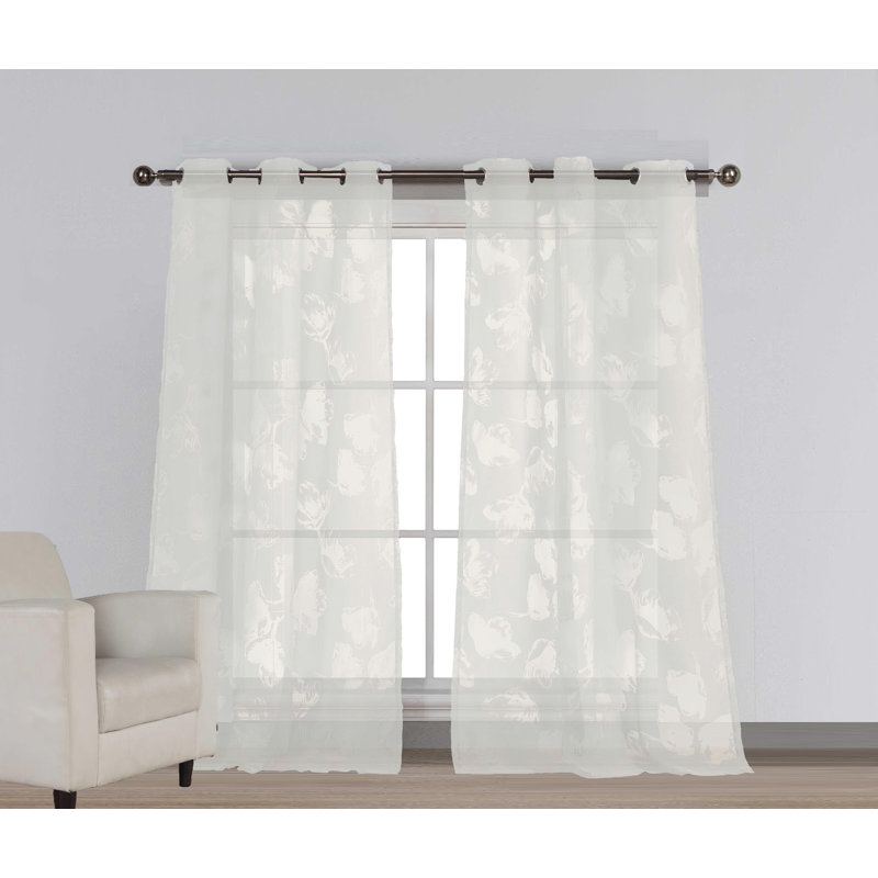 Rideau en mélange de coton Dellar