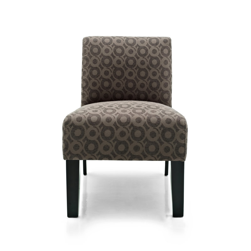 Aaliyah Upholstered Slipper Chair, Espresso