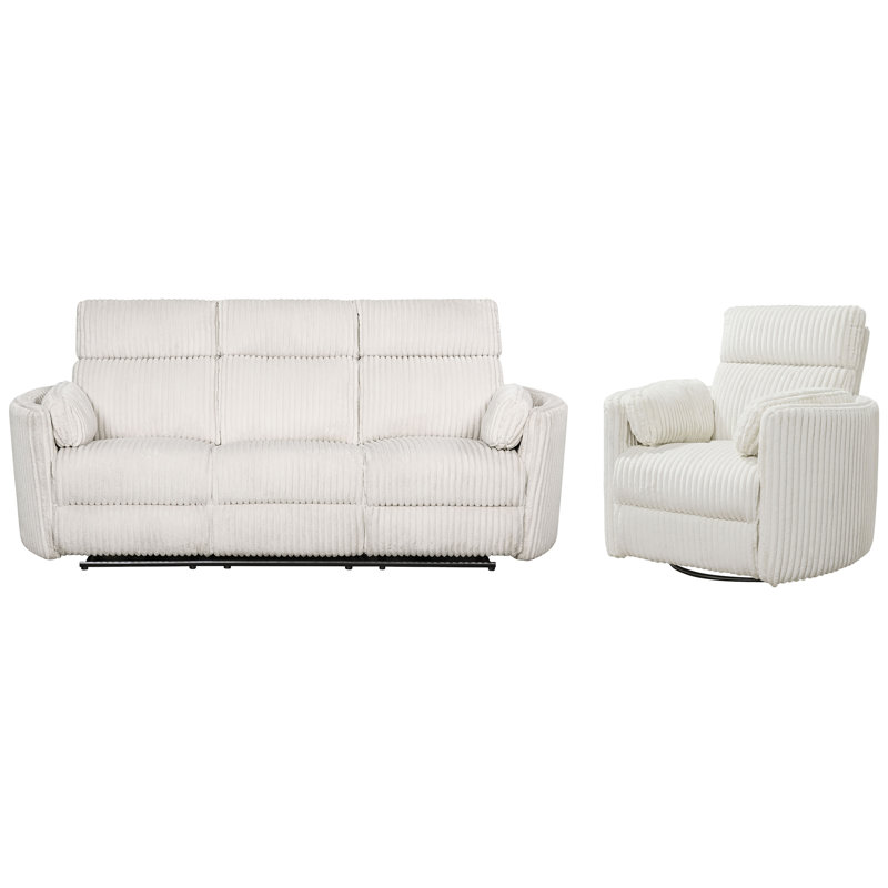 Canapé inclinable électrique, Blanc