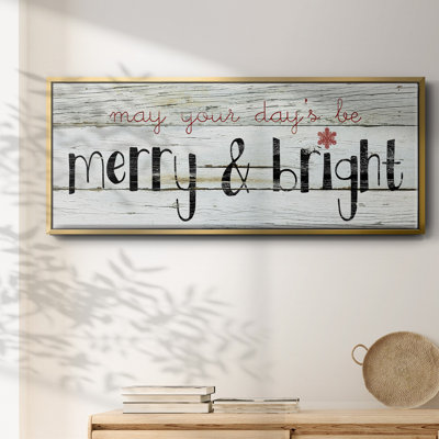 Merry & Bright - toile encadrée