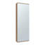 Étagère à chaussures murale H 54 po, un miroir, une porte, cinq tablettes de rangement internes, capacité approximative pour dix chaussures