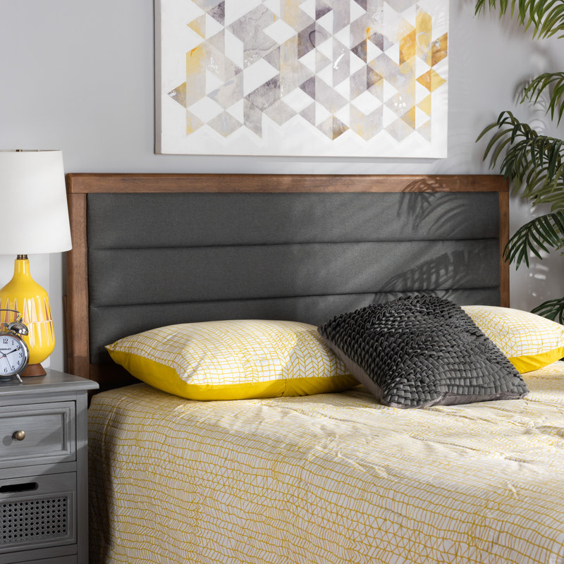 Tête de lit tapissier Eija, Grand, Gris foncé