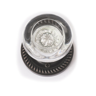 Charleston Round Knob with Circle Rosette