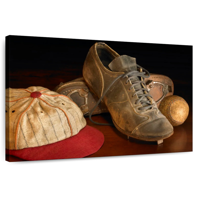 Sireci Antique Baseball Equipment, 24" H x 36" W