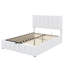 Lit plateforme tapissier luxueux avec système de rangement à levage hydraulique-261372969-261372970