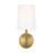 Thomas O'Brien Coughlin 1 Light Bathroom Bedroom Wall Fixture With White Linen Shade-1563002250