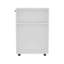 Chariot de rangement H 32,2 po, 2 tablettes, 4 roues, blanc - Salle de bain