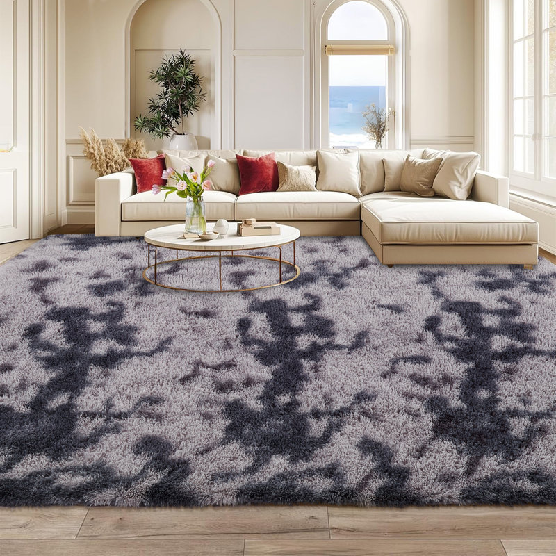 Rectangle Beladora Large Area Rug High-Pile Plush Shag Rug Perfect for Living Rooms, Bedrooms, Dining Rooms