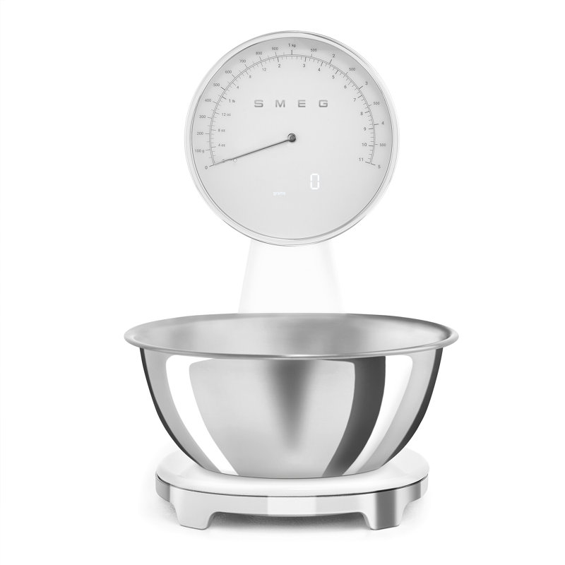 Balance de cuisine analogique et numérique Smeg, Transparent / argent
