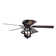 Ventilateur de plafond standard à DEL à 5 pales de 52 po avec télécommande et ensemble d'éclairage inclus
