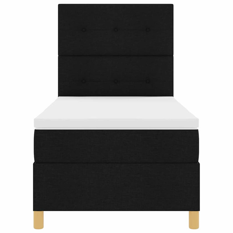 Bed, 80 x 200cm, Black