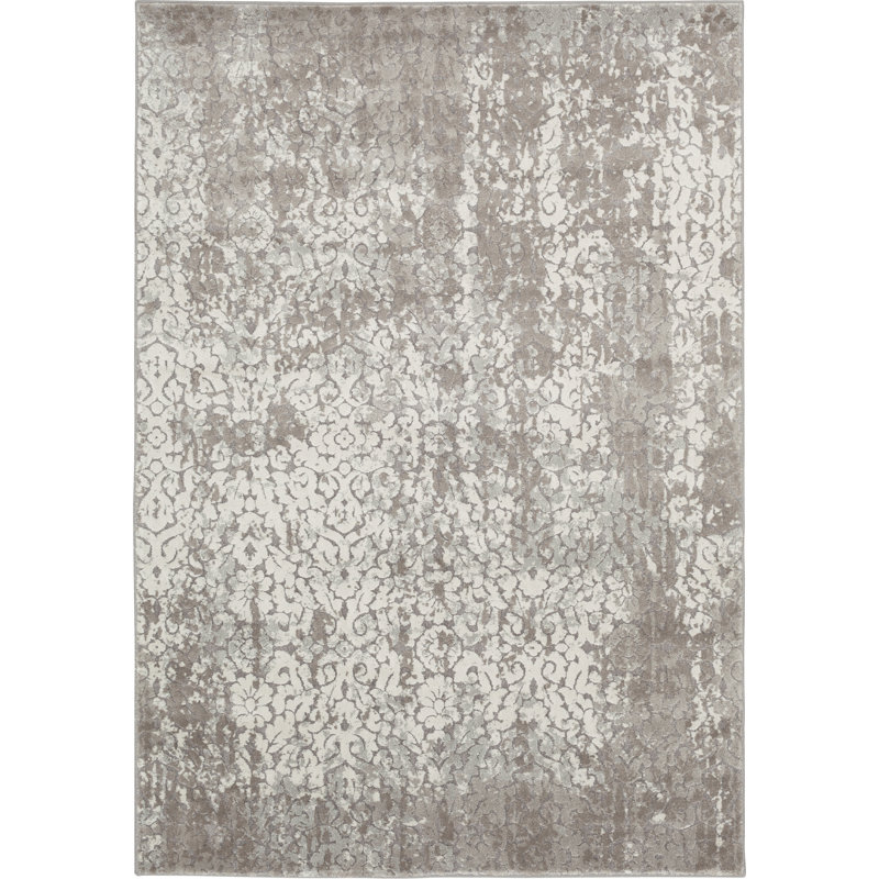 Tapis intérieur / extérieur en polypropylène crème / beige Bungalow Rose Quinonez Bungalow, Rectangle 5 pi 2 po x 7 pi 5 po