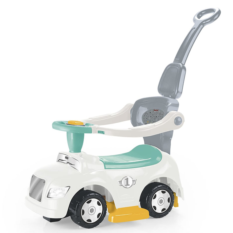 Dolu: Voiture autoportée: 3 en 1 - Blanc, vert, jaune