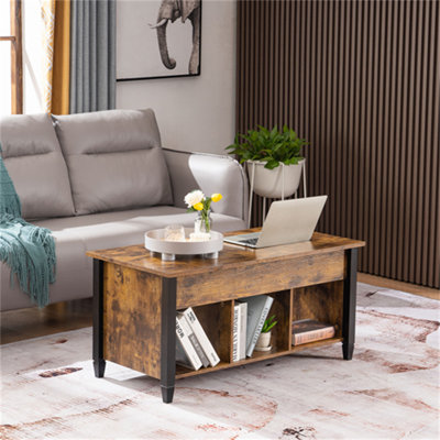 Table basse à pieds en bois massif 39,96 po