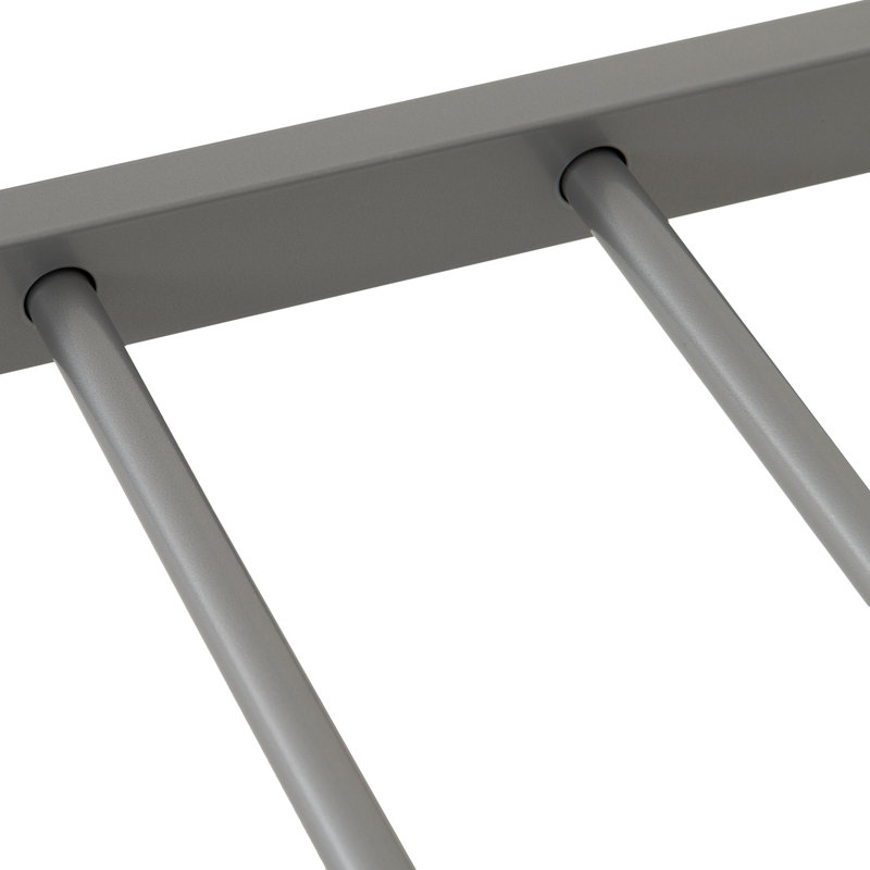 Sanyra Metal Bed, Silver, Double (4'6)