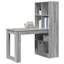Desk With Shelf 122 X 67 X 145 Cm Engineered Wood-1110130249