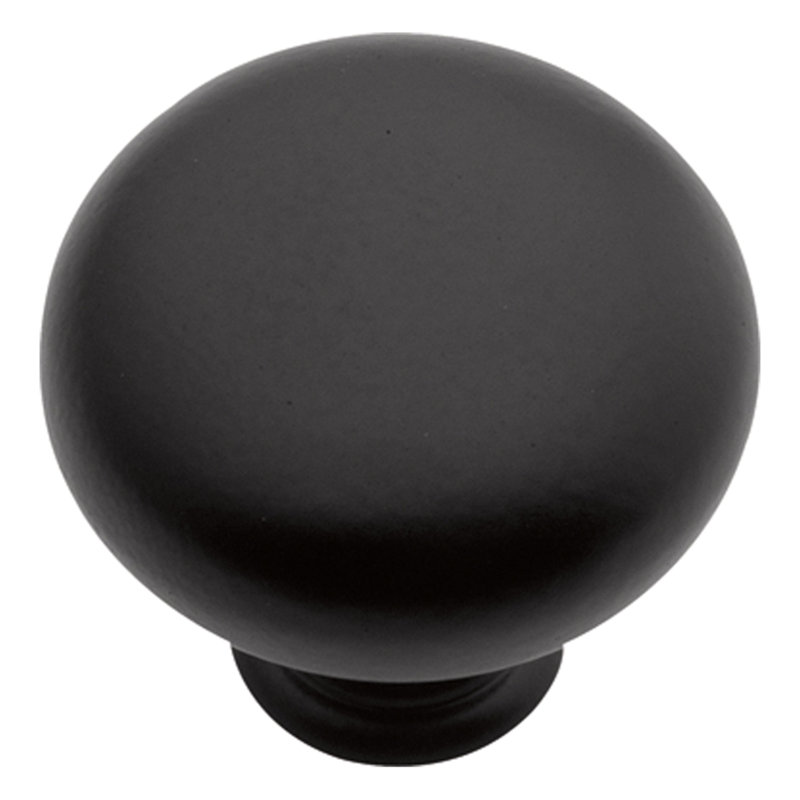 Modus 1 1/4" Diameter Mushroom Knob, Matte Black