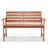 Eutil Solid Wood Outdoor Bench