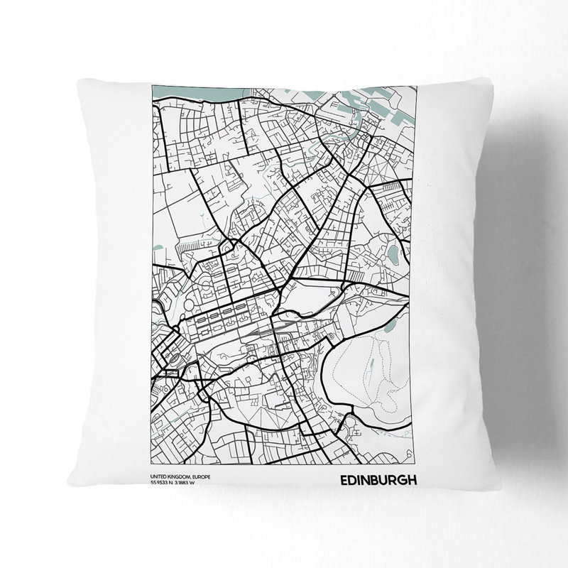 Square Cushion, 40cm H x 40cm W x 15cm D, White
