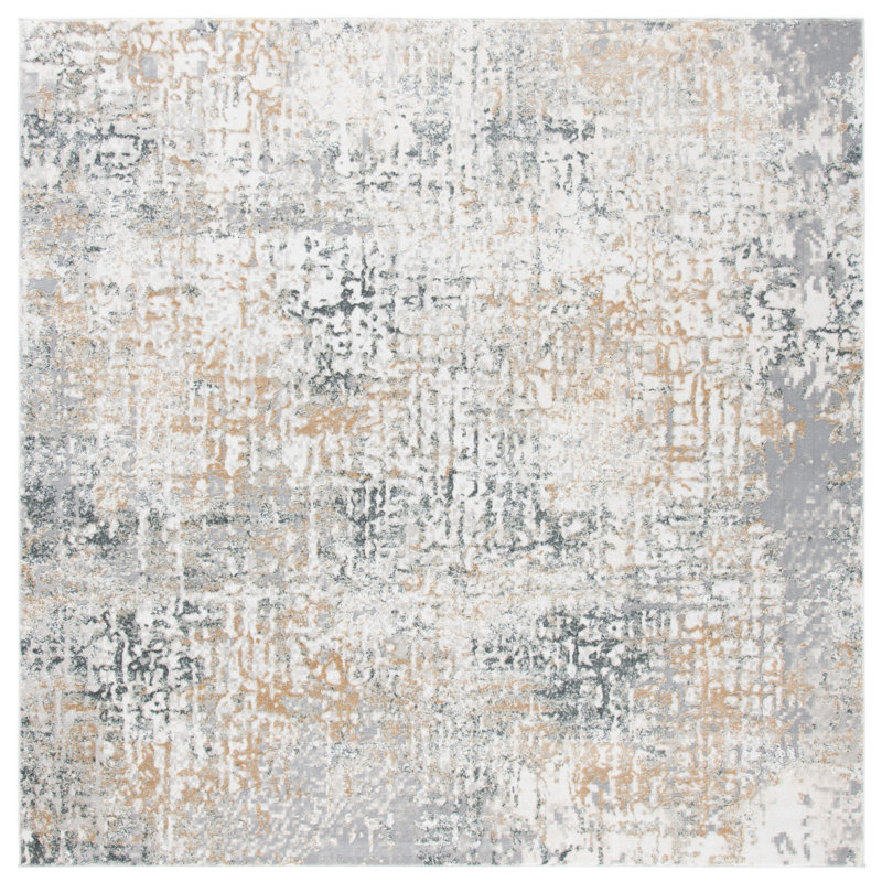 Edna Performance Abstract Rug, Square 10'