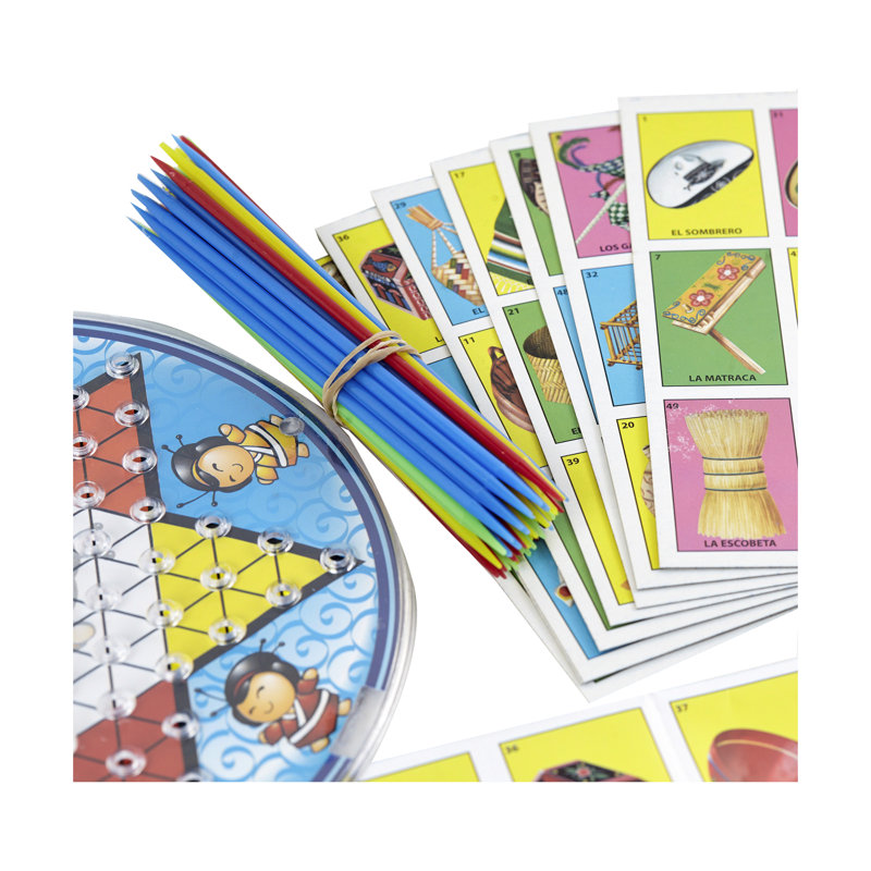 Multi-Color 4-in-1 Board Game Set for Kids and Family
