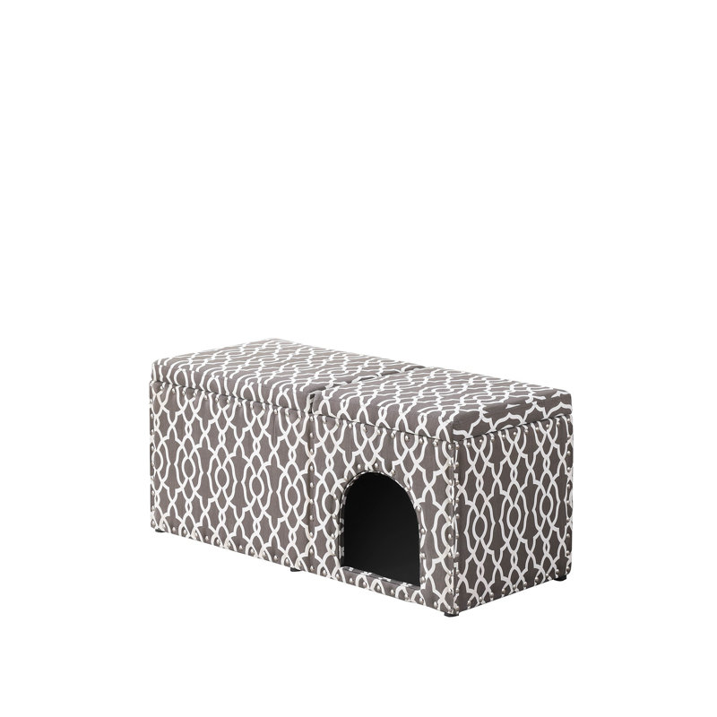 Banc de rangement rembourré Rademacher, Gris fumée