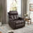 33.46" Wide Faux Leather Manual Recliner with Massage & Heating & Dual Cupholders-766179502