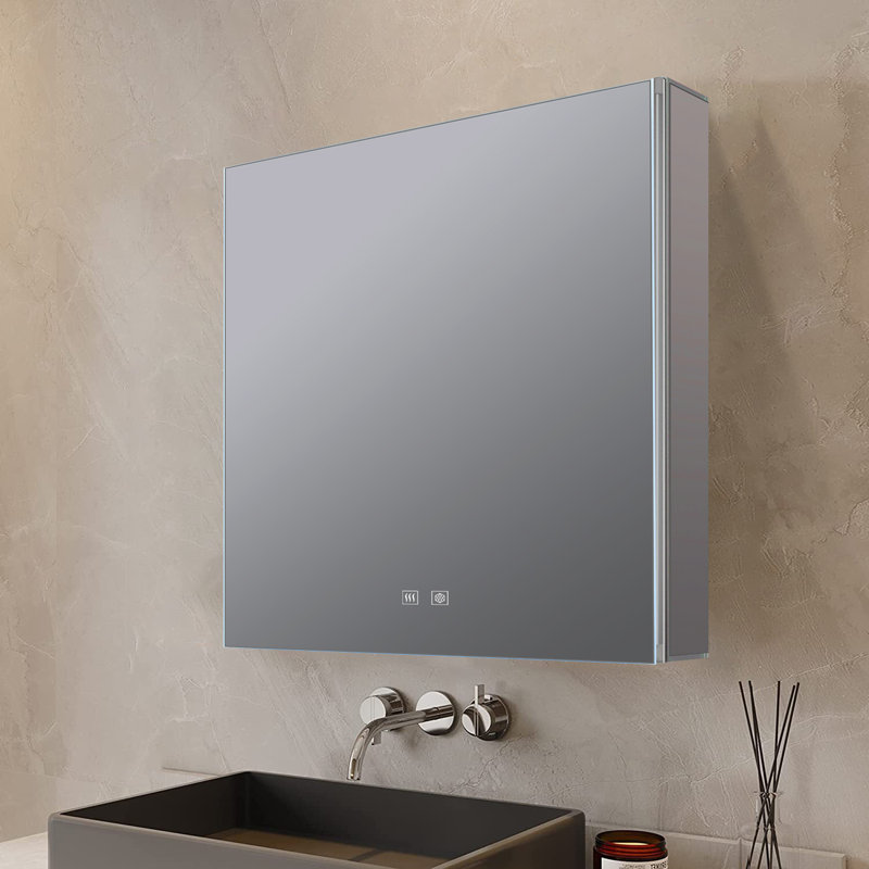 Armoire à pharmacie à miroir à DEL à fixation en surface l 20 po x H 28 po Corsica, L 20 po x H 28 po