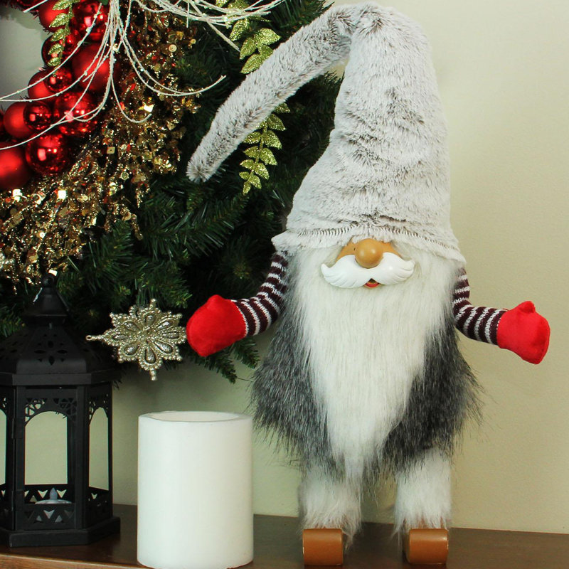 Figurine de table gnome de Noël 29,5 po