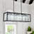 3-light Dimmable Rectangle Kitchen Island Pendant