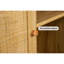 Armoire d'appoint en rotin avec portes