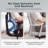 One-Touch Control Ergonomic Mesh Task Chair with 3-Level Recline Lock, High-end Office chair,Computer Chair with Adjustable Backrest & Lumbar Support & Upgraded 6D Armrests & 3D Headrest-692302821