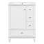 Meuble-lavabo de 24 po avec lavabo en céramique intégré et rangement spacieux, parfait pour les petites salles de bain et les chambres d'amis-733971733