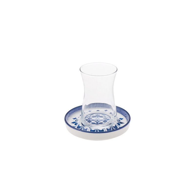 Karaca Zeher Stoneware Turkish Tea, 160ml, Multi
