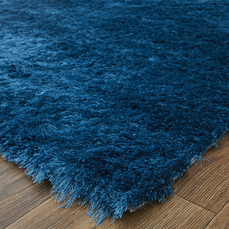 Mckee Area Rug in Deep Teal Blue, Rectangle 4'9" x 7'6"