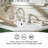 Pull Down Sprayer 8 Inch 3 Hole Bathroom Sink Faucet, 2 Handles Widespread Pull Out Bathroom Faucet, With Pop Up Drain And Water Supply Line-111285639