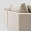 Canapé modulaire en chenille crème et blanc-2027839559