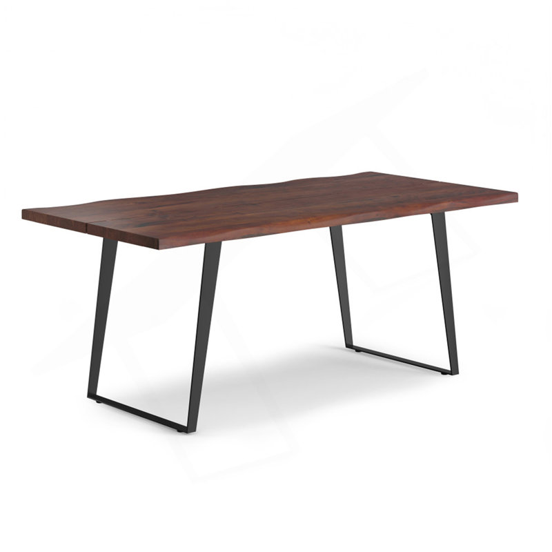 Delta Dining Table In Dark Walnut, Walnut
