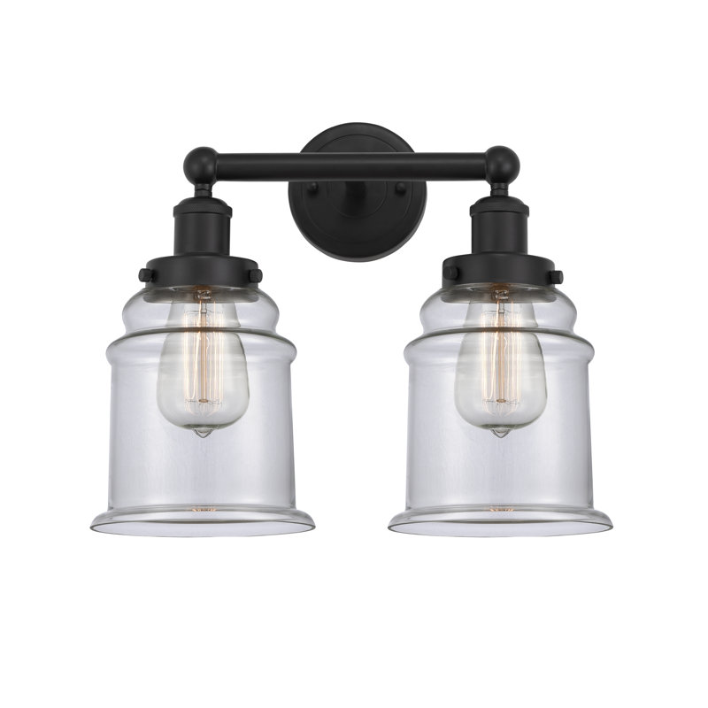 Cailen 2 - Light Dimmable Vanity Light, Matte Black, Clear