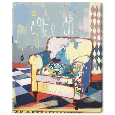 Cozy Corner Living Room, reproduction d'art sur toile par Notoriart