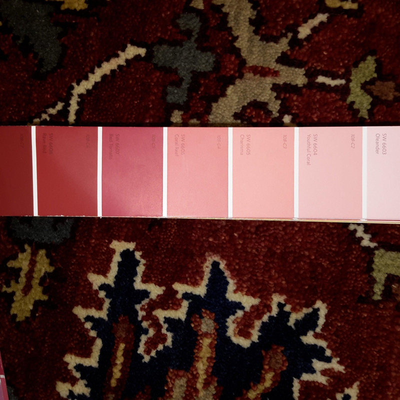 Kellow Oriental Area Rug in Red