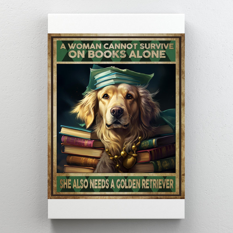Elle a aussi besoin d'un Golden Retriever - 1 pièce Rectan Elle a également besoin d'un Golden Retriever - 1 pièce