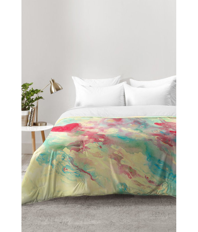 Ensemble d'édredon Breaking Heart, Édredon pour lit simple TG + 1 taie décorative