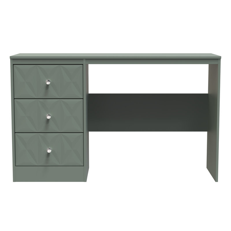 Ceinwen 3 Drawer Desk (Ready Assembled), Reed Green
