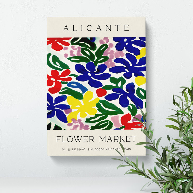 Alicante Flower Market Exhibition No.2 - Wrapped Canvas, 50cm H x 35cm W x 3cm D
