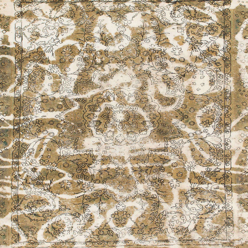 Tapis abstrait moderne 1243, Carré 5 pi