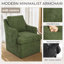 46.99 cm H Upholstered Chenille Armchair-795090522