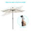 Parasol d'extérieur à DEL 9 pi pour terrasse, bord de piscine et patio Kanila-974534574